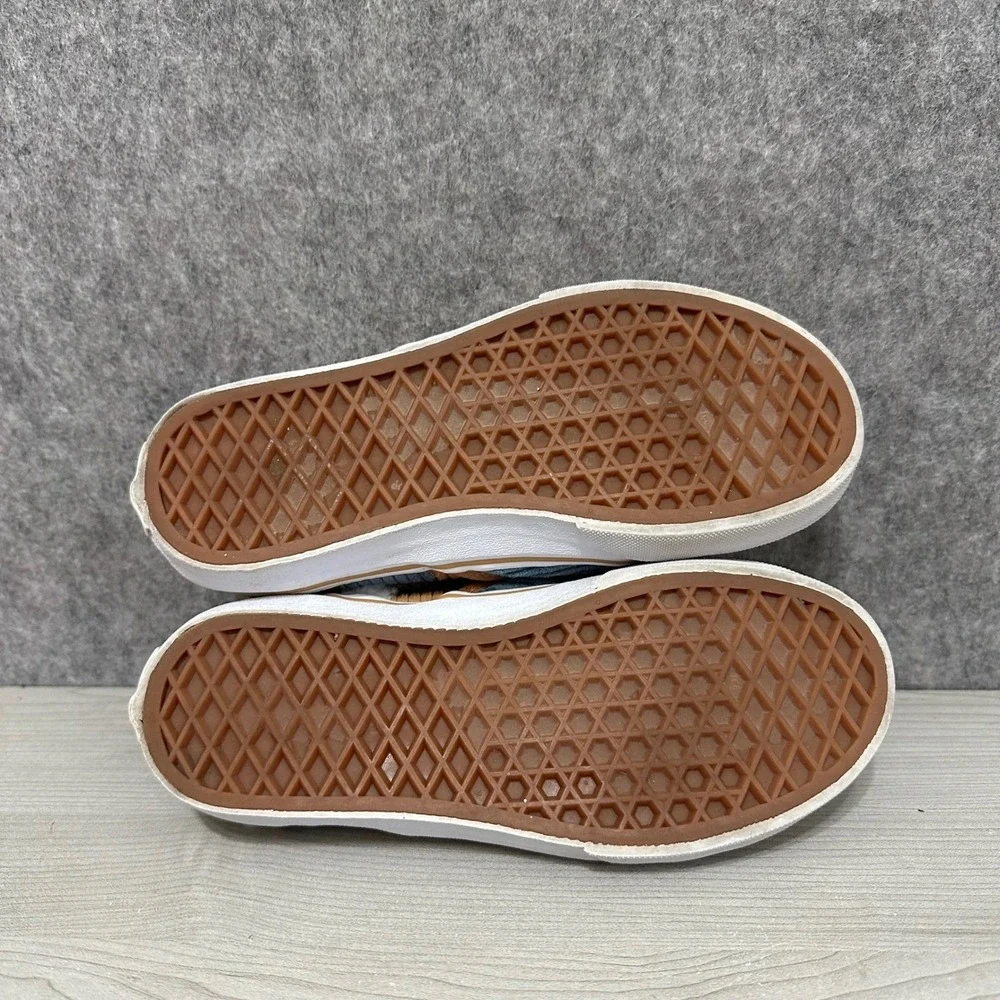 Kids Vans Classic‎ Slip On Sherpa Corduroy Patchwork Shoes Size 3 US